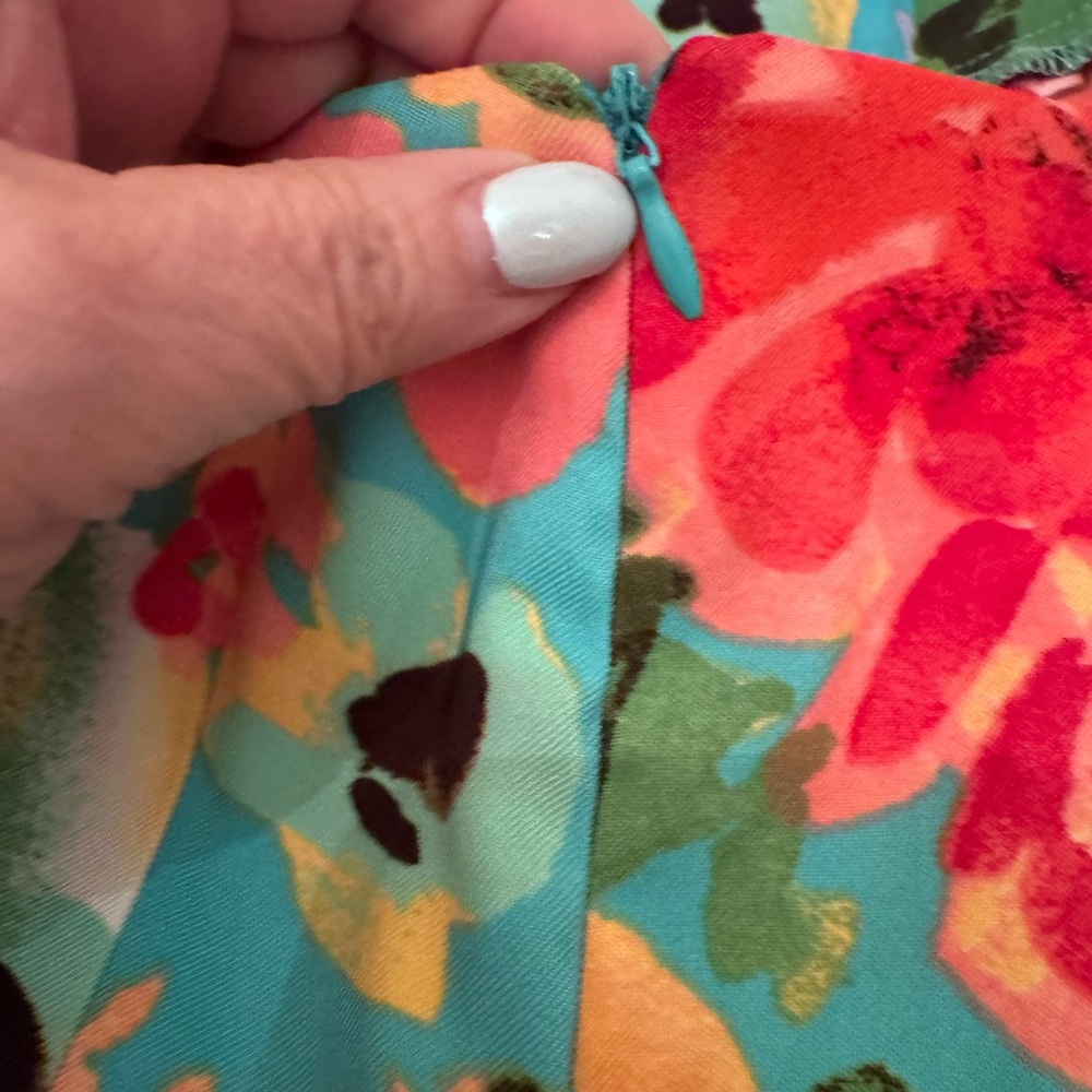 AGB Colorful Floral Sleeveless Sundress! Perfect for Wedding! - Picture 7 of 10